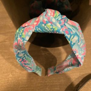 New Lilly Pulitzer Headband Pink Blue One Size